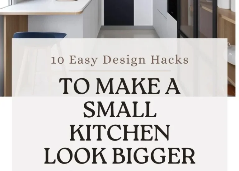 small kitchen look bigger